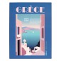AFFICHE DECO X2 30X40CM GRECE ET SICILE