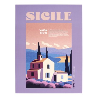AFFICHE DECO X2 30X40CM GRECE ET SICILE