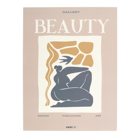 AFFICHE DECO X2 FLOWERS VERTET BEAUTY BEIGE