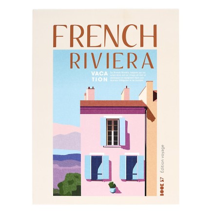 AFFICHE DECO X2 FRENCH RIVIERA ET MARRAKECH