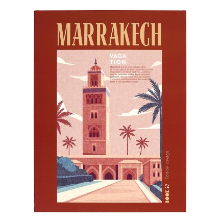 AFFICHE DECO X2 FRENCH RIVIERA ET MARRAKECH