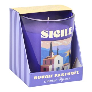 BOUGIE PARFUMEE VERRE H6.7CM VOYAGE SICILE