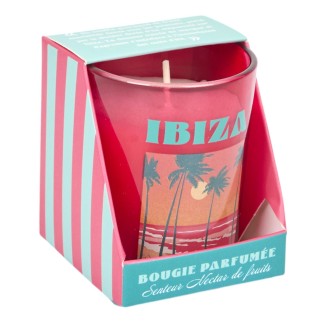 BOUGIE PARFUMEE VERRE H9CM IBIZA