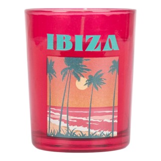 BOUGIE PARFUMEE VERRE H9CM IBIZA