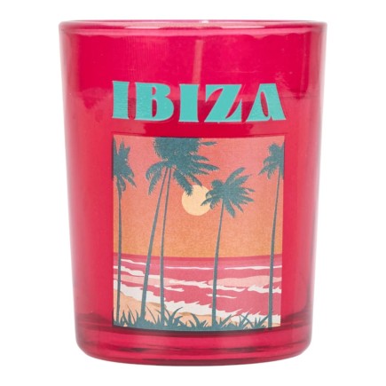 BOUGIE PARFUMEE VERRE H9CM IBIZA