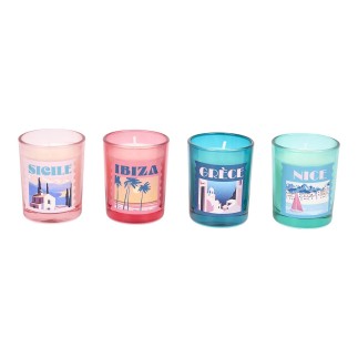 BOUGIE PARFUMEE X4 COFFRET VOYAGE