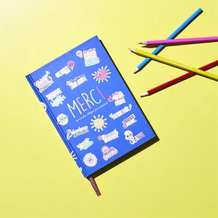 COFFRET CARNET A5 STYLO MERCI