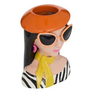 Vase femme Della Pasta 22 cm résine brune