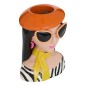 Vase femme Della Pasta 22 cm résine brune