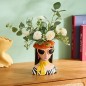 Vase femme Della Pasta 22 cm résine brune