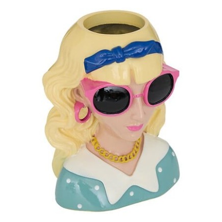 Vase femme Della Pasta 22 cm résine blonde