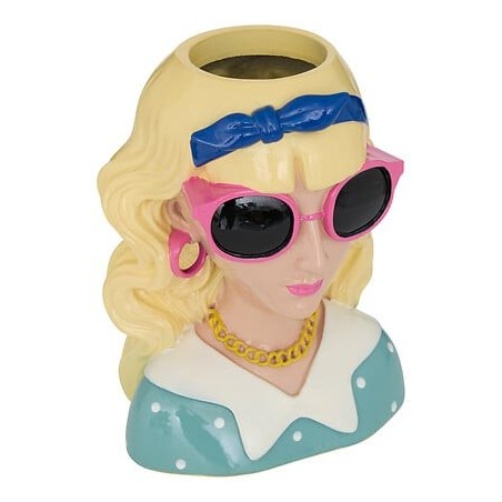 Vase femme Della Pasta 22 cm résine blonde