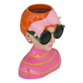 Vase femme Della Pasta 22 cm résine rousse