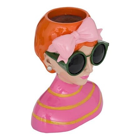 Vase femme Della Pasta 22 cm résine rousse