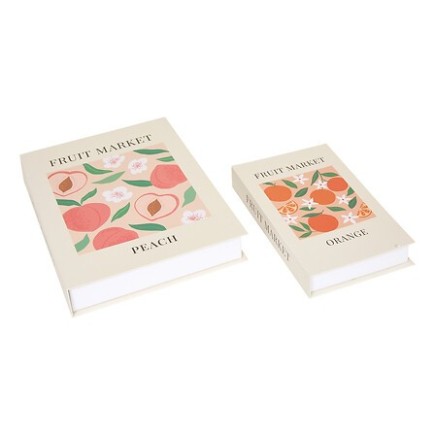 Lot de 2 boîtes livre Fruity carton
