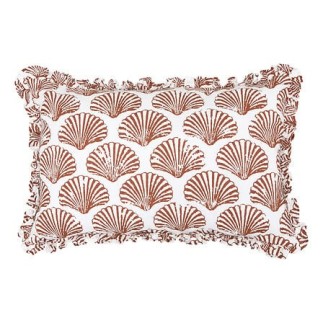 Coussin Océania 38x58cm imprimé terracotta