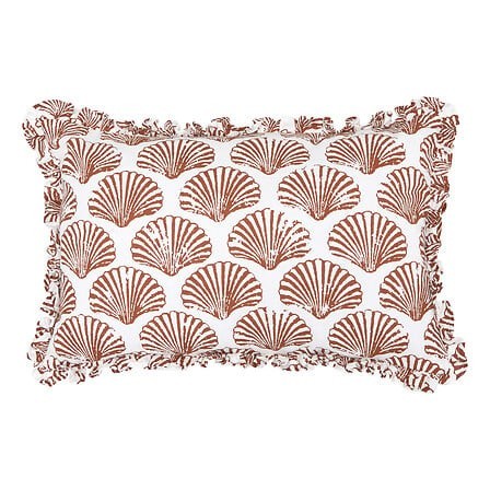 Coussin Océania 38x58cm imprimé terracotta