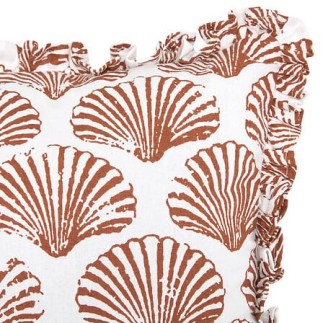 Coussin Océania 38x58cm imprimé terracotta