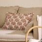 Coussin Océania 38x58cm imprimé terracotta