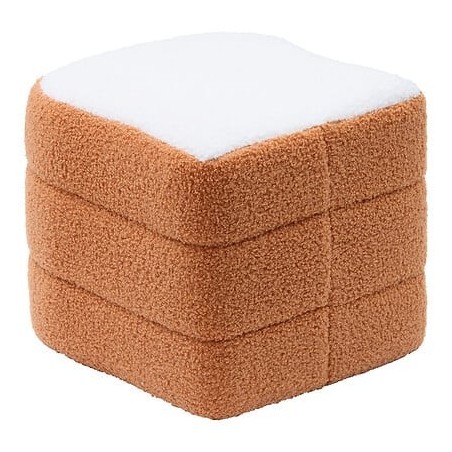Pouf toast tartine L.34xP.27,5xH.38cm