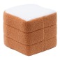 Pouf toast tartine L.34xP.27,5xH.38cm