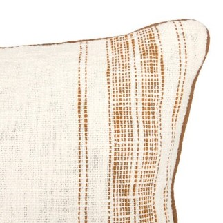 Coussin Sienna 38x58cm rayé écru