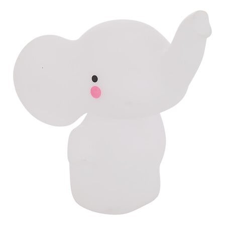 Veilleuse soft éléphant 11cm batterie intégrée