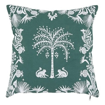Coussin brodé The Palm Resort 45 x 45 cm
