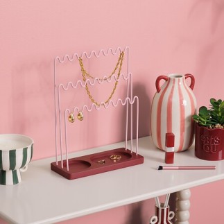 Porte-bijoux Chéri rose pas cher