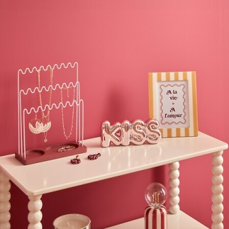 Porte-bijoux Chéri rose pas cher