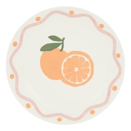 Assiette à dessert Fruity 19cm orange