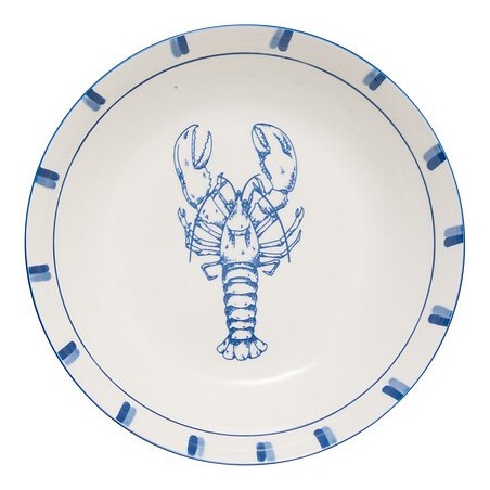 Assiette creuse Oceania 20cm homard