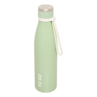 Bouteille isotherme To go 0,65 l anse silicone vert