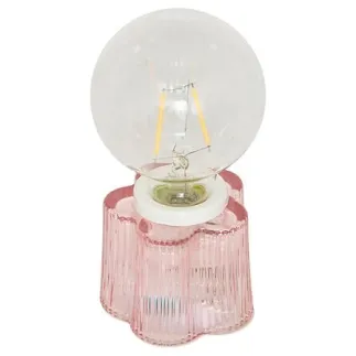 Lampe LED Fleur haut 16 cm verre