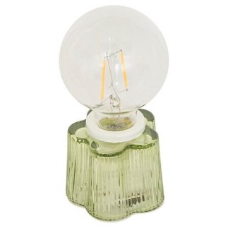 Lampe LED Fleur haut 16 cm verre