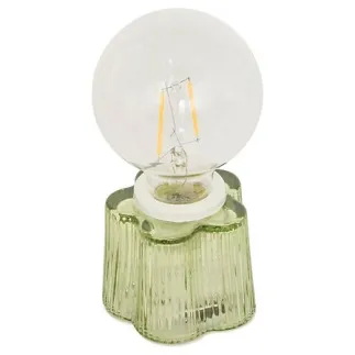 Lampe LED Fleur haut 16 cm verre