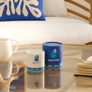 Bougie parfumée Libe 160 g pot céramique Santorin