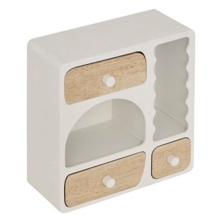 Boîte bois 3 tiroirs Chérie vert armoire à bijoux