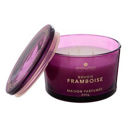 Bougie parfumée Glowy 440g framboise