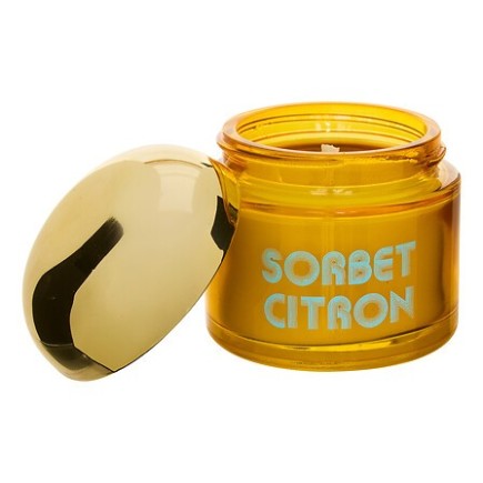 Bougie parfumée Sorbet Citron 50g pot verre