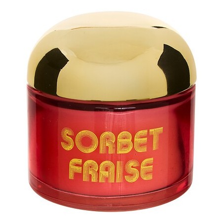 Bougie parfumée Sorbet Fraise 50g pot verre