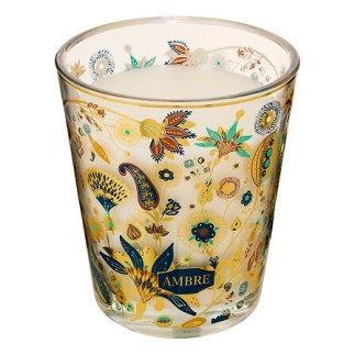 Bougie parfumée Ilan 820g pot verre ambre