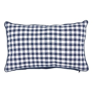 Coussin Groove 30x50cm vichy bleu
