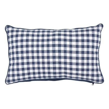 Coussin Groove 30x50cm vichy bleu