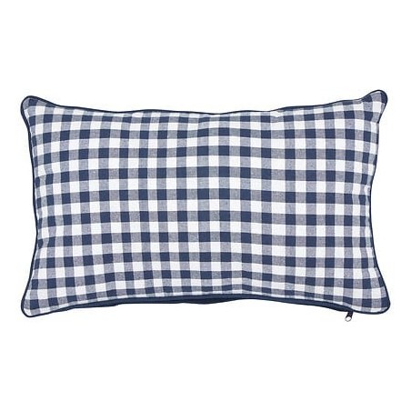 Coussin Groove 30x50cm vichy bleu