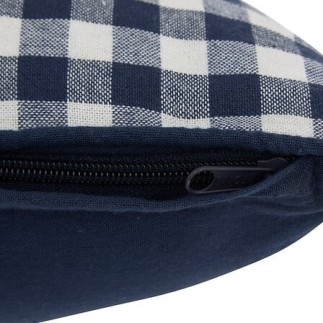 Coussin Groove 30x50cm vichy bleu