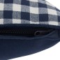 Coussin Groove 30x50cm vichy bleu