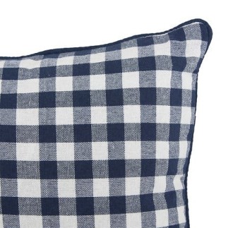 Coussin Groove 30x50cm vichy bleu