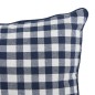 Coussin Groove 30x50cm vichy bleu