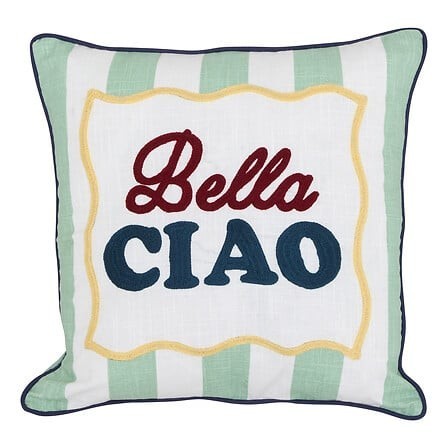 Coussin Della 40x40cm rayé Bella Ciao